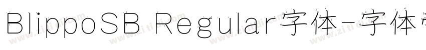 BlippoSB Regular字体字体转换